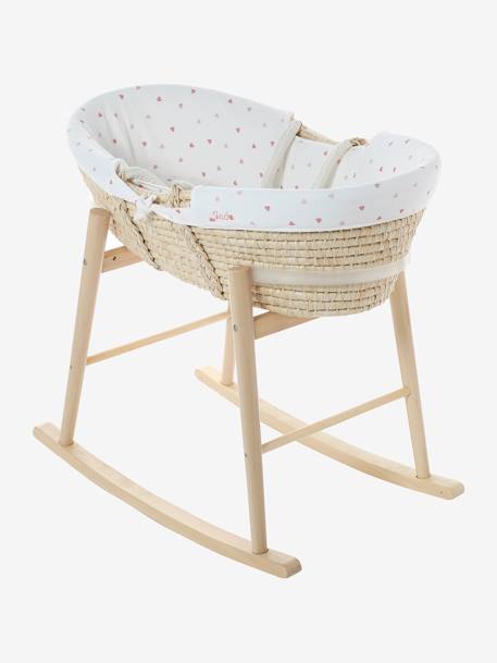 Housse pour couffin imprimé coeurs+marine 3 - vertbaudet enfant 