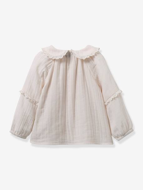 Blouse en gaze de coton bébé - coton bio CYRILLUS écru 2 - vertbaudet enfant 