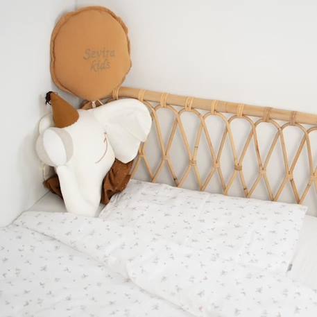 Sevira Kids - Parure de lit housse de couette et taie d'oreiller Melody - Blanc - 100x140 cm BLANC 2 - vertbaudet enfant 