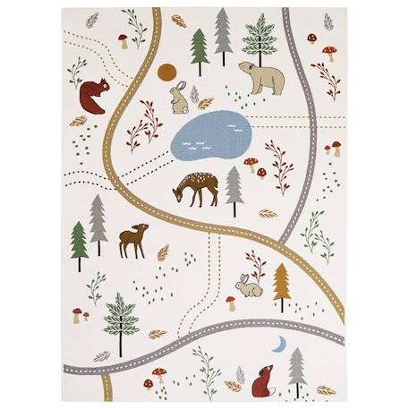 Tapis Enfant Little Forest par Nattiot - Multicolore - 123 x 180 cm MULTICOLORE 2 - vertbaudet enfant 