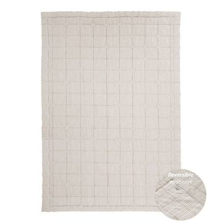 Couverture de repos bébé réversible - ANNA SABLE M - Nattiot BEIGE 3 - vertbaudet enfant 