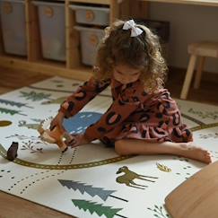 Linge de maison et décoration-Décoration-Tapis Enfant Little Forest par Nattiot - Multicolore - 123 x 180 cm