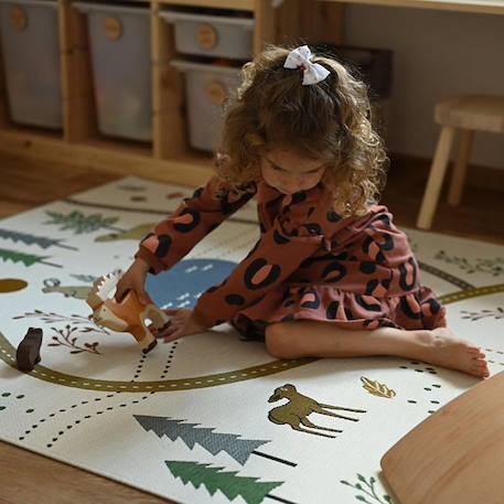 Tapis Enfant Little Forest par Nattiot - Multicolore - 123 x 180 cm MULTICOLORE 1 - vertbaudet enfant 