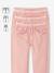 Pantalon droit MorphologiK Fille Tour de hanches Fin blush+vert sauge 5 - vertbaudet enfant 