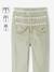 Pantalon droit MorphologiK Fille Tour de hanches Fin blush+vert sauge 10 - vertbaudet enfant 