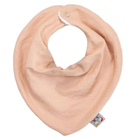 Bavoir bandana en lin Sevira Kids - Pêche - Dès la naissance - Absorption efficace de la salive ROSE 1 - vertbaudet enfant 