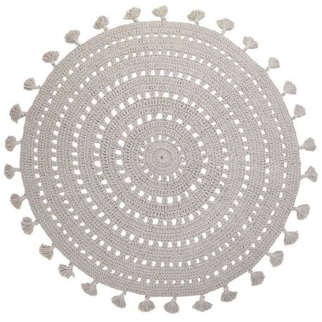 Tapis rond Nila Gris Perle - NATTIOT - Coton GRIS 1 - vertbaudet enfant 