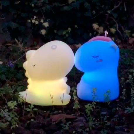 Veilleuse lumineuse tactile en silicone, Dino BLANC 3 - vertbaudet enfant 