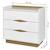 Commode - Akiten Retail - Naïs - 3 tiroirs - Blanc - Bois - Bébé BLANC 4 - vertbaudet enfant 