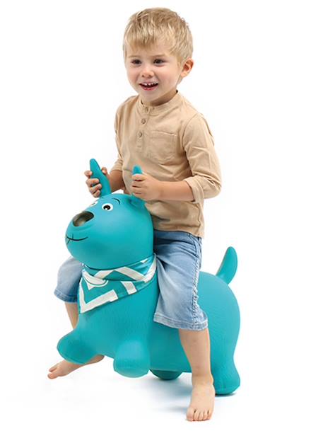 Mon animal sauteur LUDI chien bleu+licorne rose 2 - vertbaudet enfant 