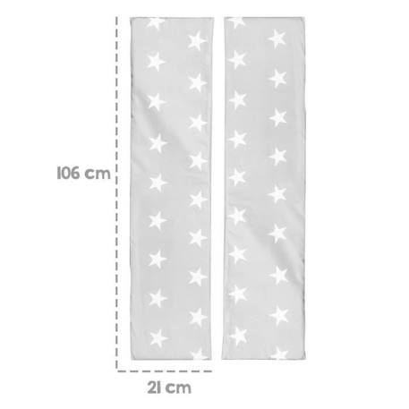 Coussins de Jardin Étoilés pour Enfants - ROBA - Little Stars - 2 Pièces - pour Tables de Pique-Nique - Gris / Blanc GRIS 4 - vertbaudet enfant 