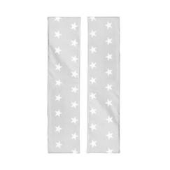 -Coussins de Jardin Étoilés pour Enfants - ROBA - Little Stars - 2 Pièces - pour Tables de Pique-Nique - Gris / Blanc