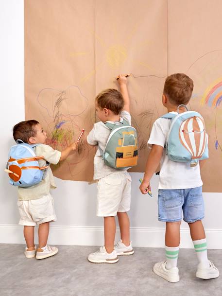 Sac à dos crèche tiny drivers LÄSSIG Avion bleu ciel+camion de pompier rouge+Carrousel lilas 5 - vertbaudet enfant 