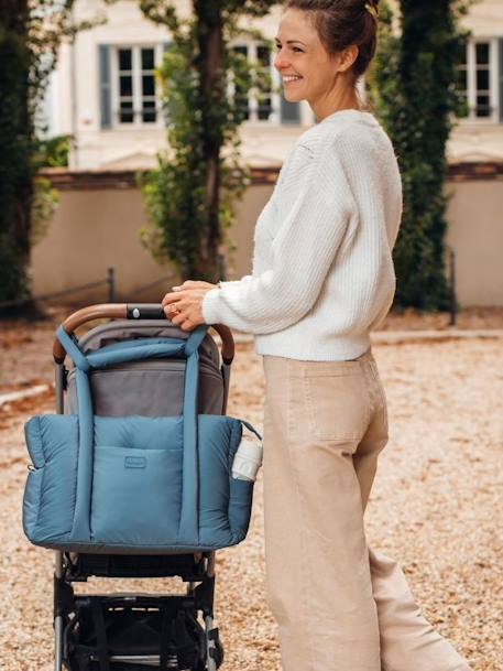 Sac à langer Paris Puffy BEABA Baltic blue+Gazelle 3 - vertbaudet enfant 