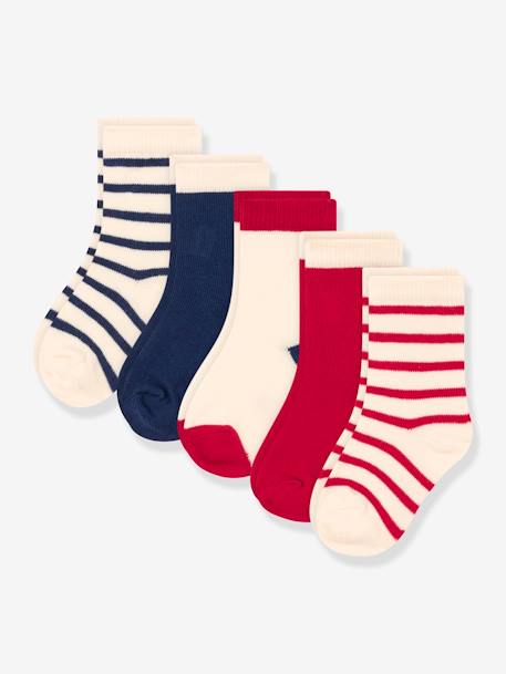 Bébé-Chaussettes, Collants-Lot de 5 paires de chaussettes enfant PETIT BATEAU