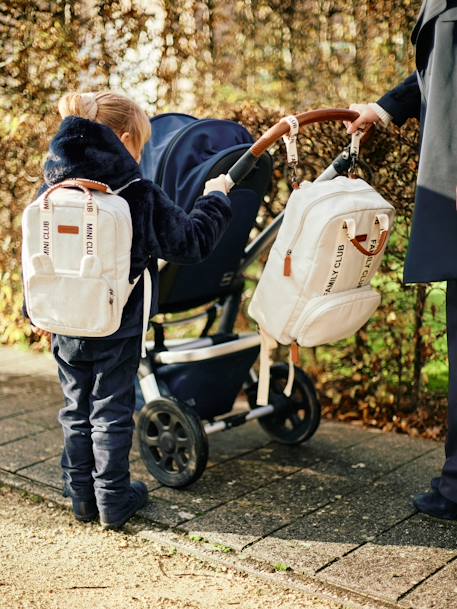 Sac à dos CHILDHOME Mini Club en toile Off white+vert 5 - vertbaudet enfant 