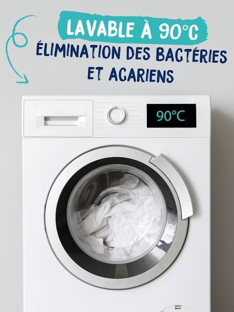 Sous taie d’oreiller imperméable peut bouillir 90°C blanc 4 - vertbaudet enfant 