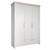 Armoire Bébé Helene - ROBA - 3 Portes Battantes - Penderie, Tiroir et 5 Étagères - Gris Clair / Décor Bois GRIS 1 - vertbaudet enfant 