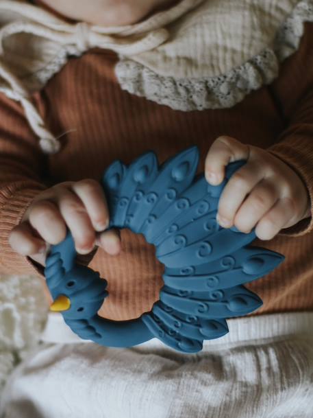 Anneau de dentition - NATRUBA elephant+fox+PARROT - Light Green+PEACOCK - Blue+PEACOCK - Light Blue+raccoon+swan 11 - vertbaudet enfant 