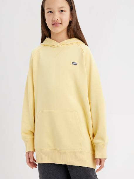 Sweat à capuche fille Levi's® jaune pâle+rose pâle 2 - vertbaudet enfant 