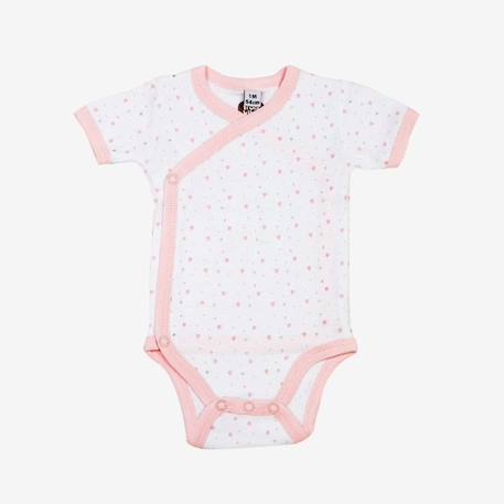 Lot de 2 bodies fille - TROIS KILOS SEPT ROSE 4 - vertbaudet enfant 