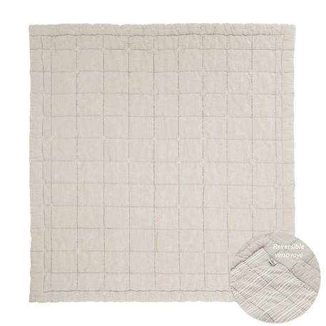 Couverture de repos bébé réversible - ANNA SABLE S - Nattiot BEIGE 1 - vertbaudet enfant 