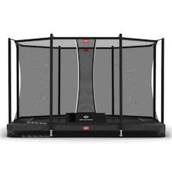 Jouet-Jeux de plein air-Trampolines-BERG Ultim Favorit InGround 330 Grey + Safety Net Comfort