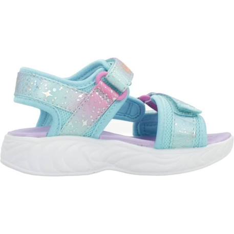 Sandale - nu-pieds Skechers 136642 Blanc - Fille - Enfant - Compensé - Textile BLANC 4 - vertbaudet enfant 