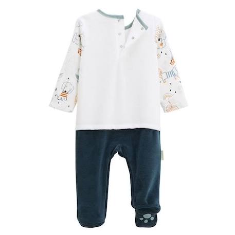 Pyjama bébé en velours Scotty BLEU 4 - vertbaudet enfant 