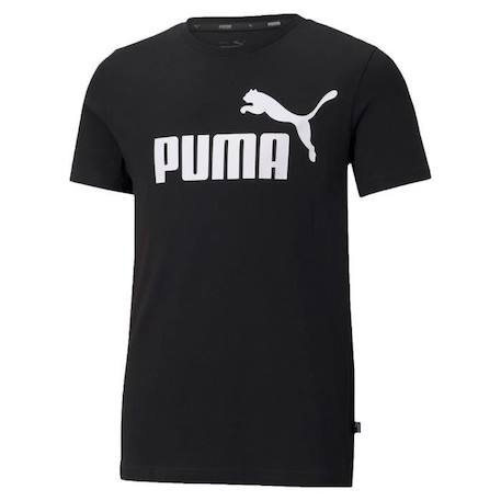 T-shirt pour enfant Puma No1 Logo - Blanc BLEU+NOIR 3 - vertbaudet enfant 