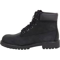 Boots Timberland Bucheron 6 Inch Premium Junior - Noir - Cuir Nubuck Pleine Fleur Waterproof - Garçon  - vertbaudet enfant