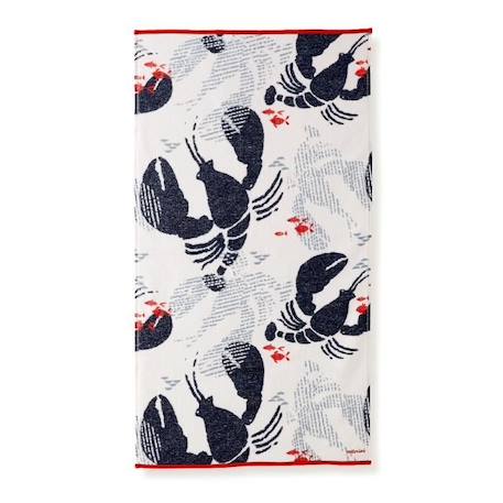 Serviette de toilette garçon Créativ Côtier - CATIMINI - 50x90 cm - 100% Coton - Blanc BLANC 1 - vertbaudet enfant 