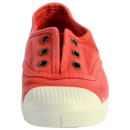 Tennis Natural World Enfant - NATURAL WORLD - Basse - Rouge - Lacets - Confort exceptionnel ROUGE 3 - vertbaudet enfant 