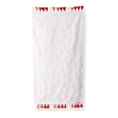 Linge de maison et décoration-Linge de bain-Serviette de bain-Serviette de toilette fille Escapade Kawaii 50x90 cm - 100% Coton - 400 GSM - Blanc