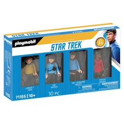 Jouet-Jeux d'imagination-Figurines, mini mondes, héros et animaux-PLAYMOBIL - 71155 - Equipe Star Trek - Figurines et accessoires pour les fans de la série