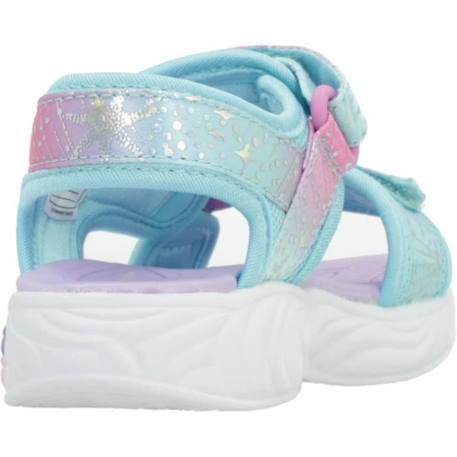 Sandale - nu-pieds Skechers 136642 Blanc - Fille - Enfant - Compensé - Textile BLANC 3 - vertbaudet enfant 