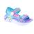 Sandales - Skechers Unicorn Fille - Bleu - Scratch - Plat - Basse - Synthétique - 2 cm BLEU 3 - vertbaudet enfant 