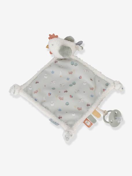 Doudou carré - LITTLE DUTCH oiseau Flower & butterfly+poule Little Farm 6 - vertbaudet enfant 