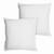 Set de 2 taies d’oreiller en coton lavé blanc - MATT & ROSE - Finition volant plat BLANC 1 - vertbaudet enfant 