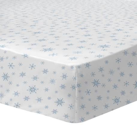 Drap-housse imprimée 100% coton, DISNEY FROZEN 2 TRIO 90x190-200 cm BLANC 1 - vertbaudet enfant 