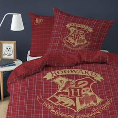 Linge de maison et décoration-Parure de lit Harry Potter Tartan en flanelle de coton 140x200 cm