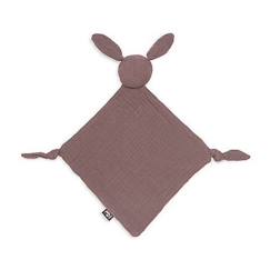 Puériculture-Attache Sucette en tissu Bunny Ears Châtaigne - Porte tétine bébé - Jollein