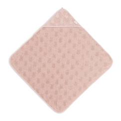 Cape de bain bébé coton Éponge 75x75cm Miffy Jacquard Rose Sauvage  - vertbaudet enfant