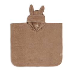 Poncho de Bain Éponge enfant 1 à 4 ans Biscuit - JOLLEIN - Mixte - 12 mois - Bébé - Marron - 65 x 62 cm - 100% coton  - vertbaudet enfant