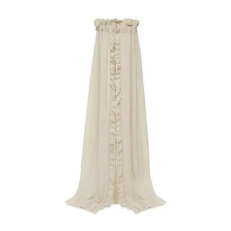 Ciel de lit Voile Moustiquaire 155cm Ruffle Nougat Beige Jollein BEIGE 1 - vertbaudet enfant 