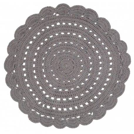 Tapis rond Alma Gris - 120 cm - NATTIOT - Coton GRIS 1 - vertbaudet enfant 