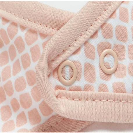 Bavoir Bandana Jollein - Snake Rose Pale - 100% coton-jersey - 37 x 24,5 cm ROSE 4 - vertbaudet enfant 