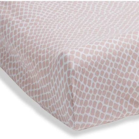 Housse matelas à langer Jersey Snake Rose Pâle - 100% coton - Mixte ROSE 2 - vertbaudet enfant 