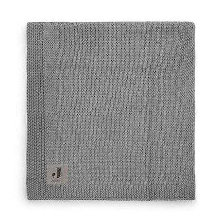 Couverture Berceau Bliss Knit Gris Tempête - 75 x 100 cm - Jollein - Bébé - Promenade GRIS 1 - vertbaudet enfant 