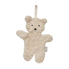 Puériculture-Attache Sucette Doux Teddy Bear Naturel - JOLLEIN - Porte tétine bébé - Beige